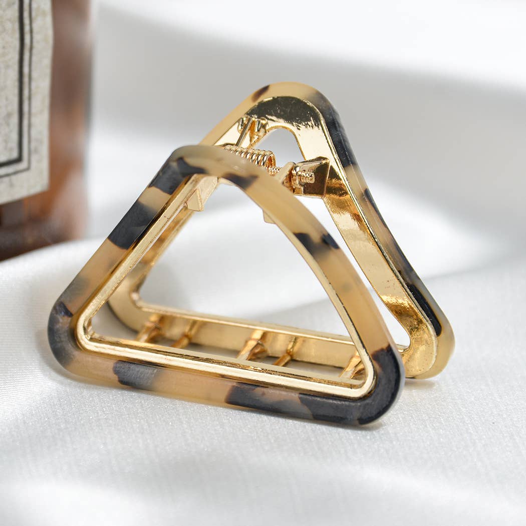 French Minimalist Triangular Claw Clip, Eco-Friendly: Diva