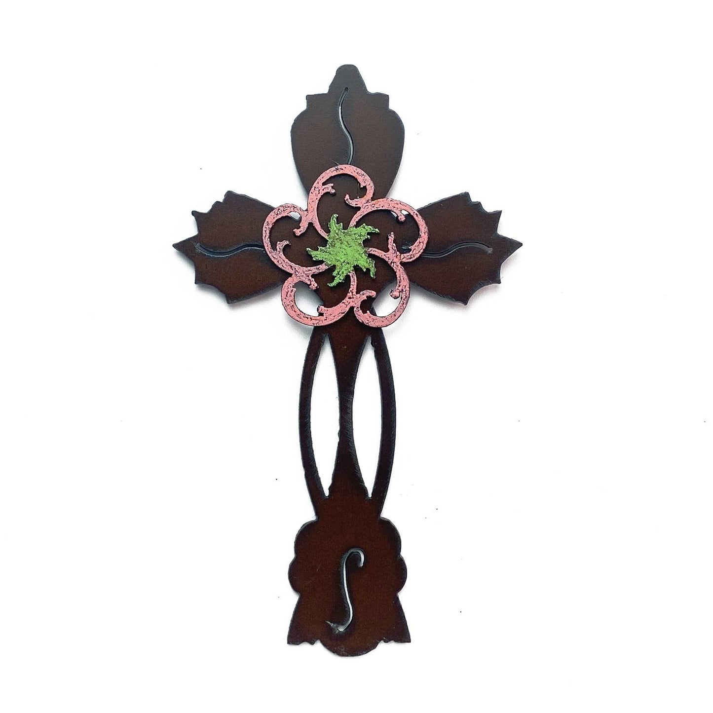 Wall Cross Flower magnet religious spiritual Inspirational