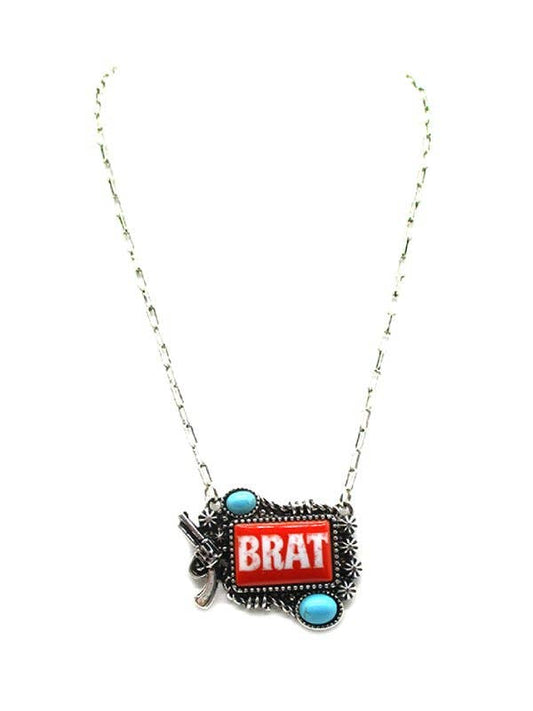 Western Brat Turquoise Pendant Necklace