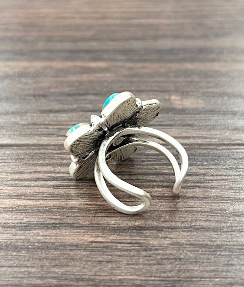 750540, 1" Western Gemstone Adjustable Ring