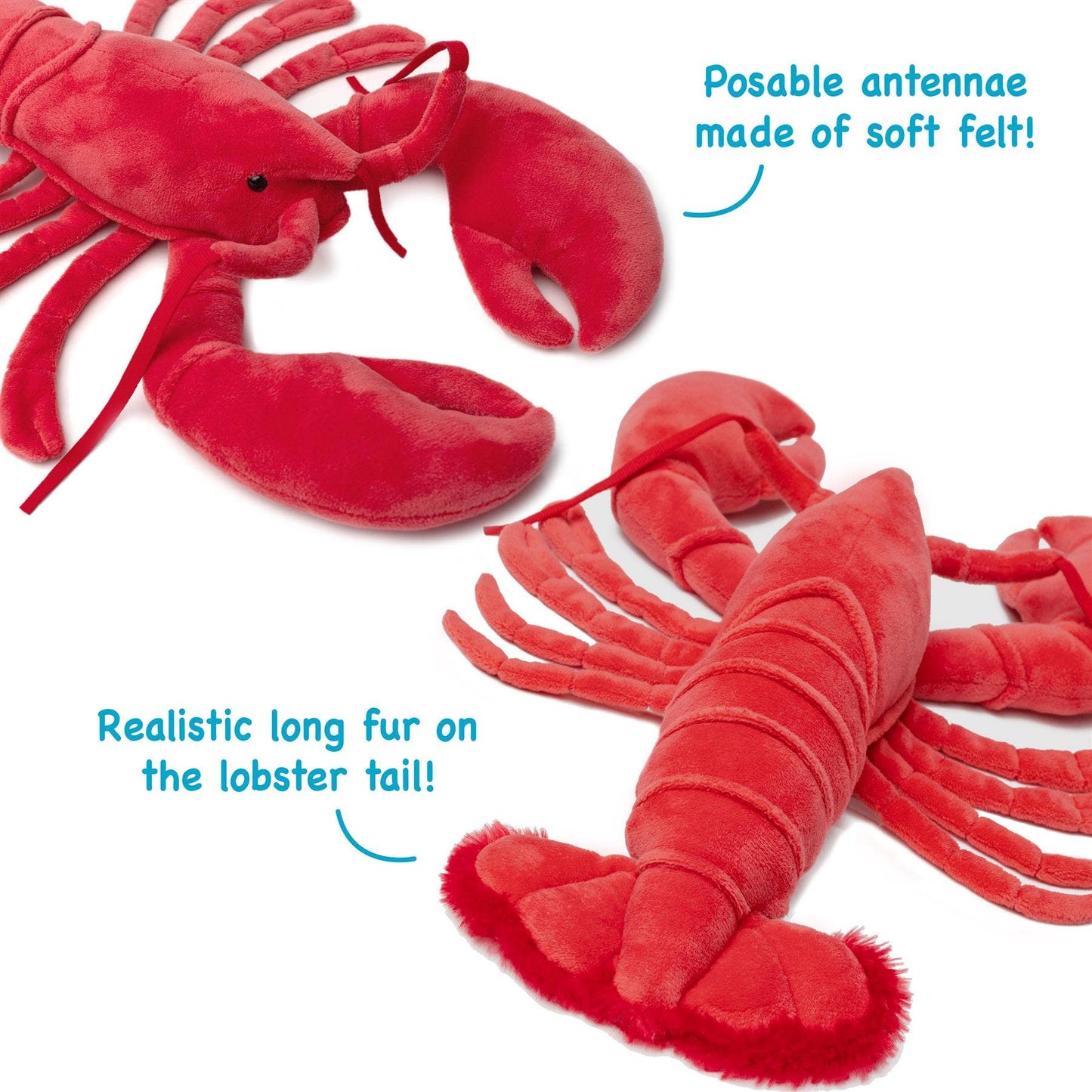 Lenora The Lobster | 13 Inch Stuffed Animal Plush | Viahart