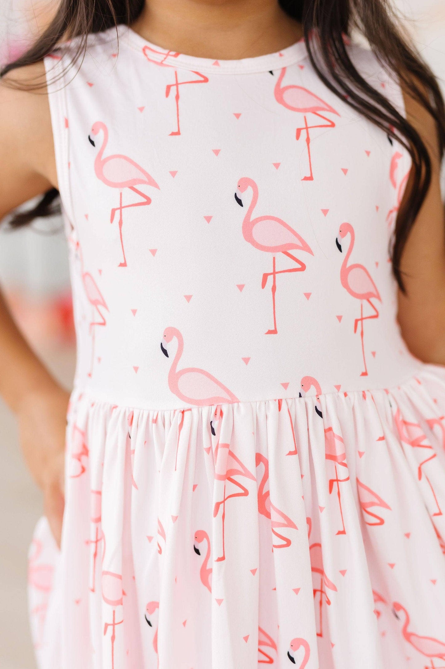Pink Paradise Tank Twirl Dress: Mila
