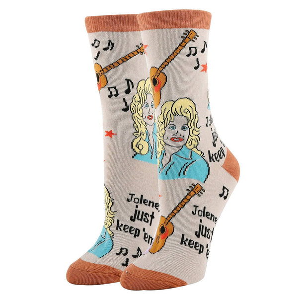 Just Keep 'em | Women's Western Jolene Novelty Crew Socks Oooh yeah Sock