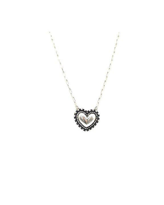 WESTERN BUBBLE HEART NECKLACE Snowing