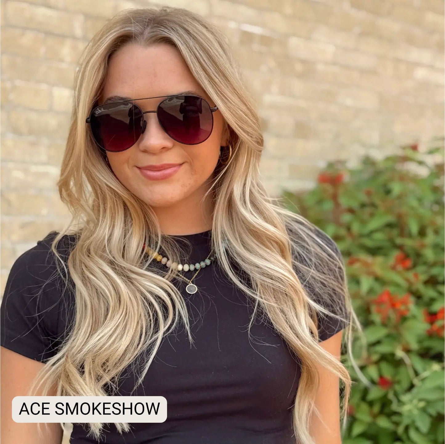 ACE - Unisex Aviator Sunglasses – Polarized Hair-Friendly: Jet Black Tx Dax