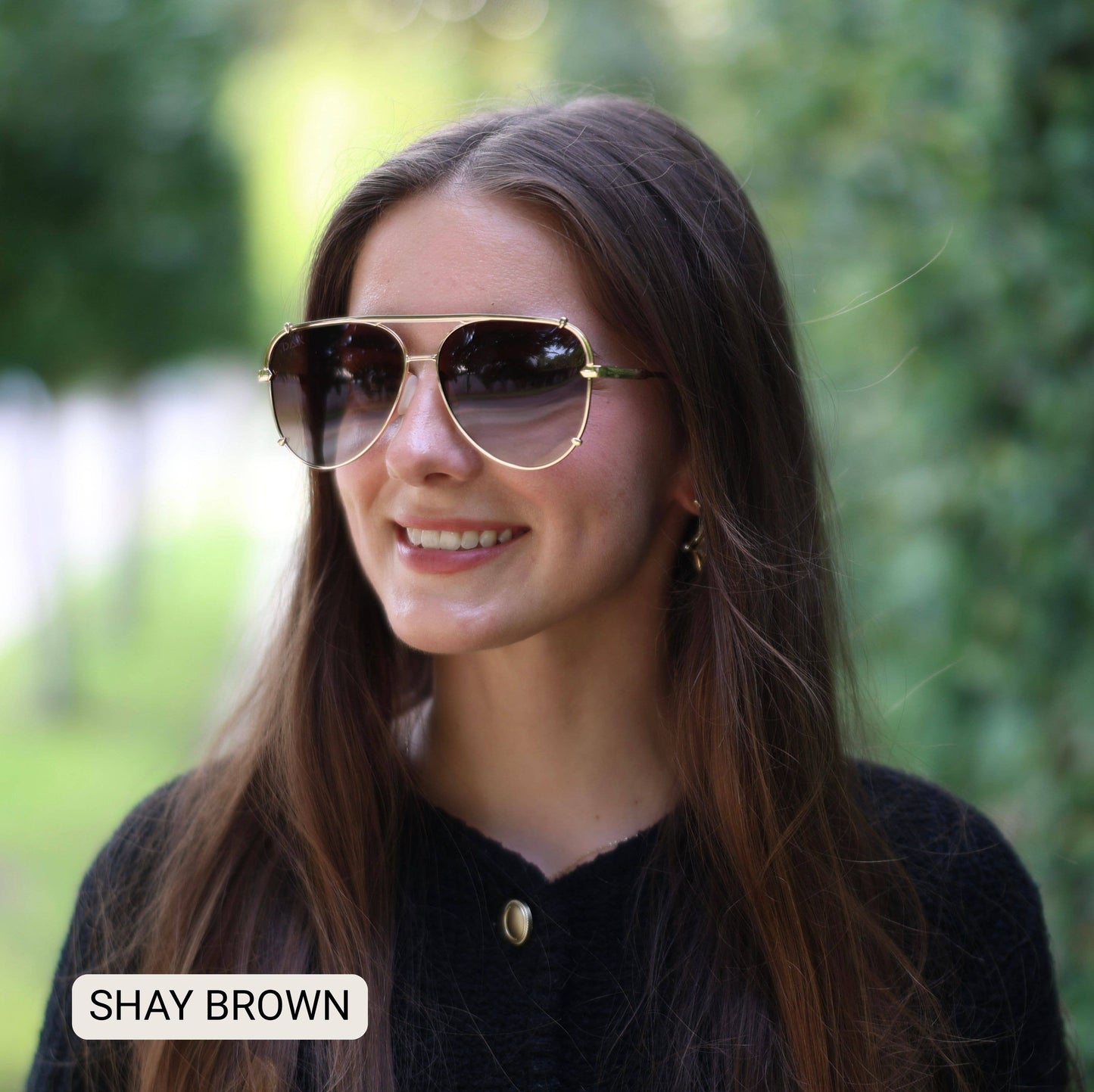 SHAY - Women's Polarized Large Hair Friendly Aviator: Blue Fl Dax