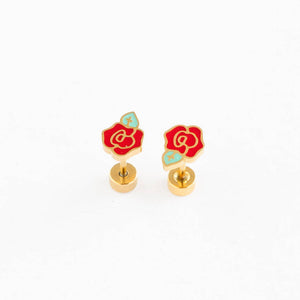 Rose Earring Pip Pop