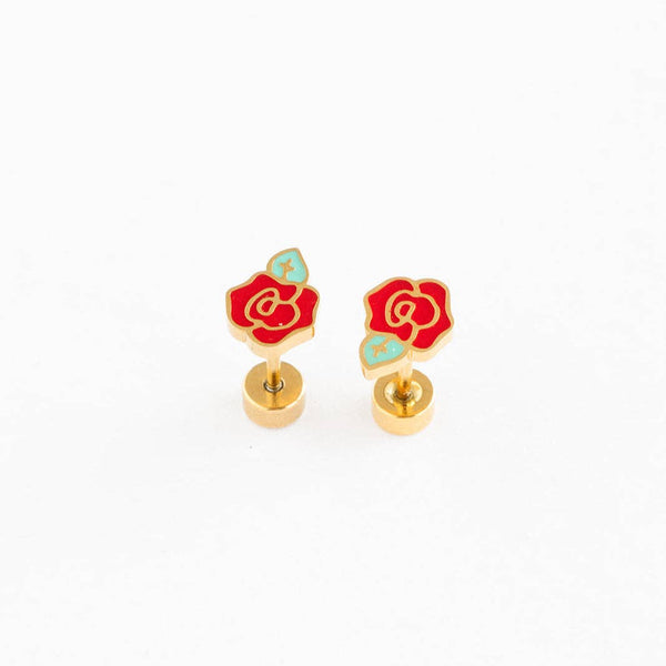 Rose Earring Pip Pop