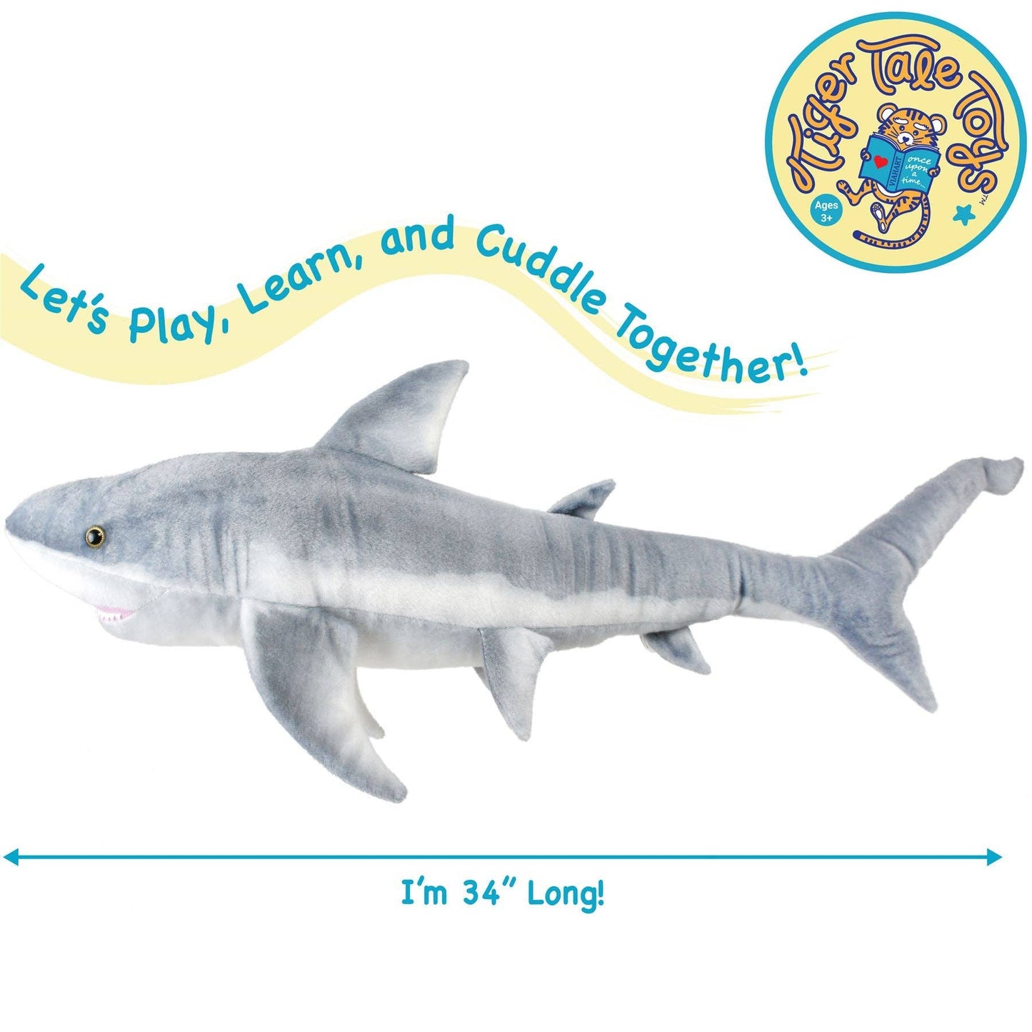 Sammy The Shark | 36 Inch Stuffed Animal Plush | Viahart