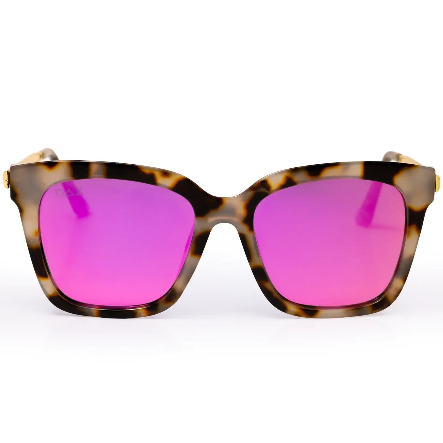 Lyla - Polarized Medium Cat Eye Sunglasses: Black Fl Dax