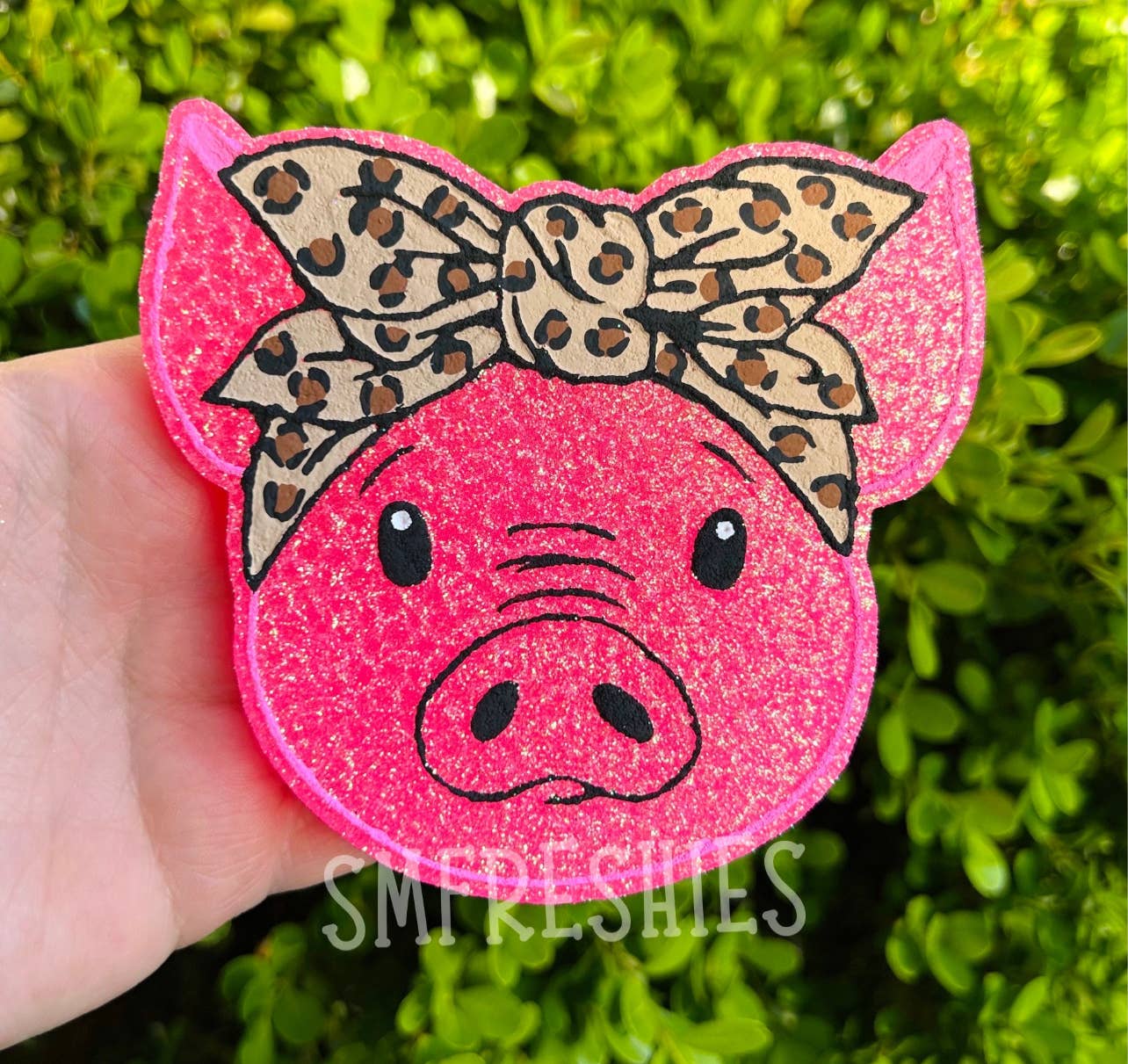 Pig With Bow Car Freshie SM