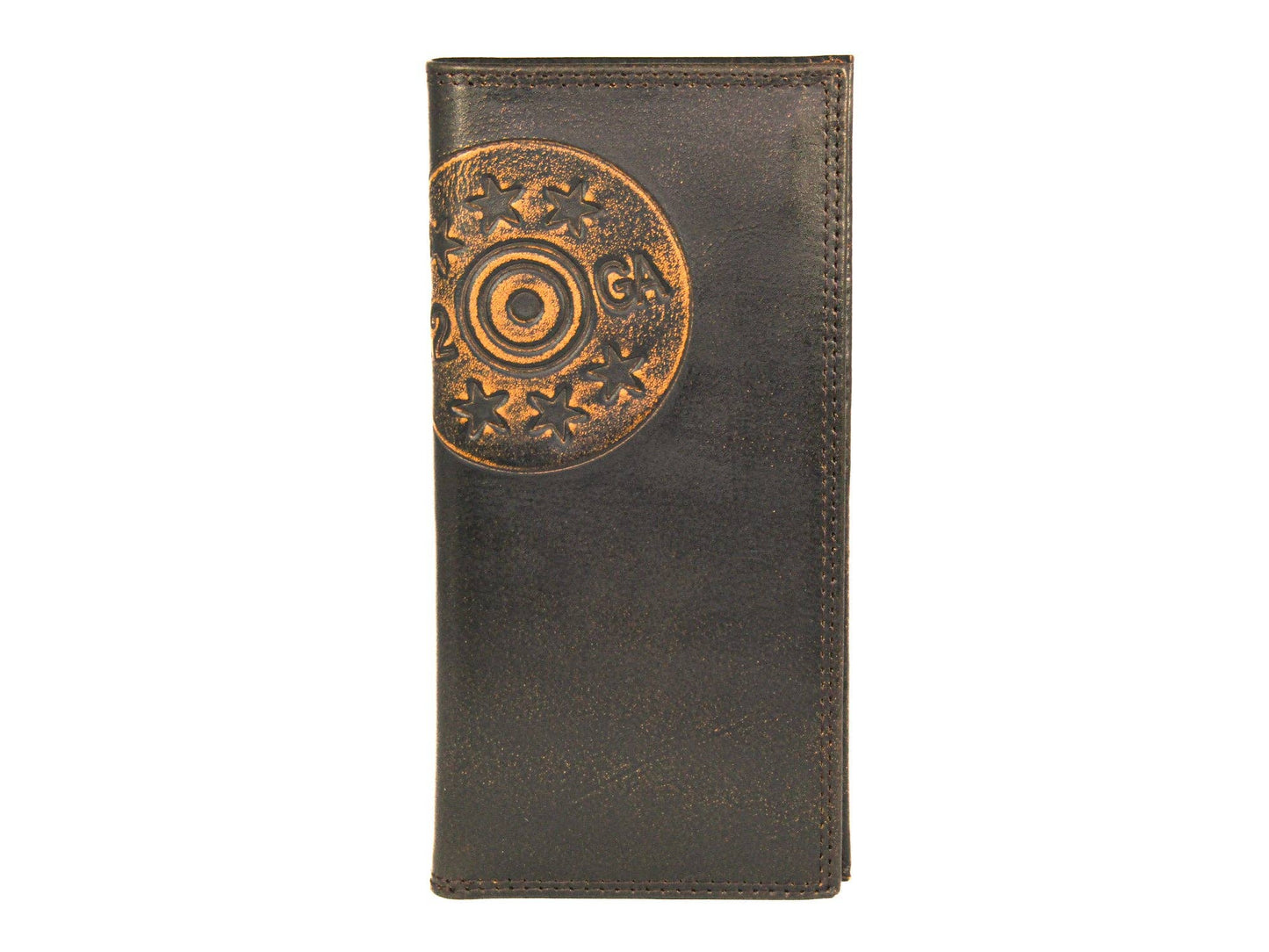 Shotshell Burnished Leather Zep Secretary Wallet