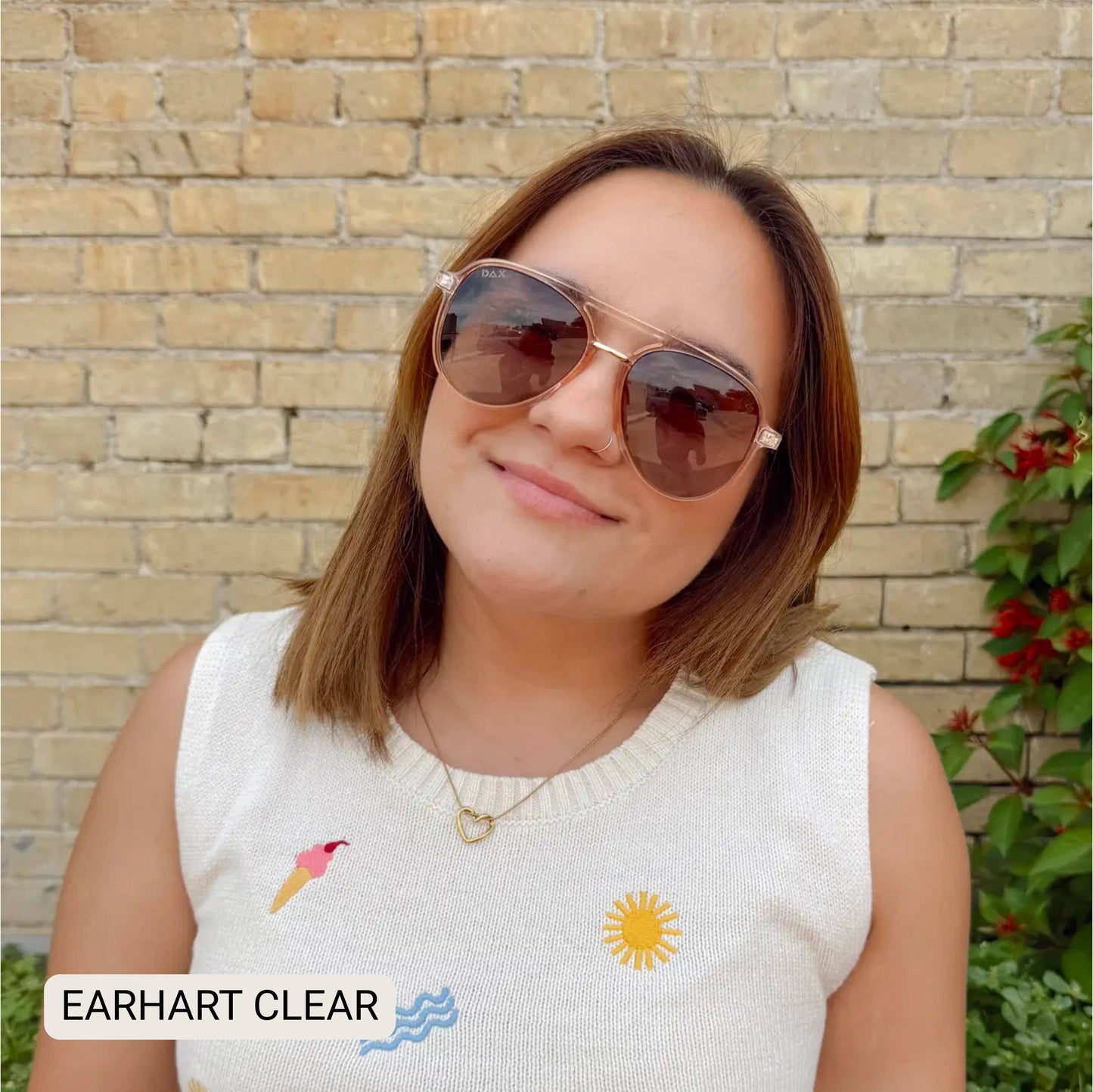 Earhart - Women’s Aviator Sunglasses–Polarized Everyday Chic: Hot pink Tx Dax
