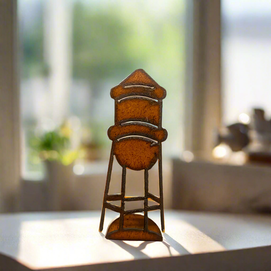 Water Tower Rustic Farmstyle Doodad Tabletop Gift ironwork