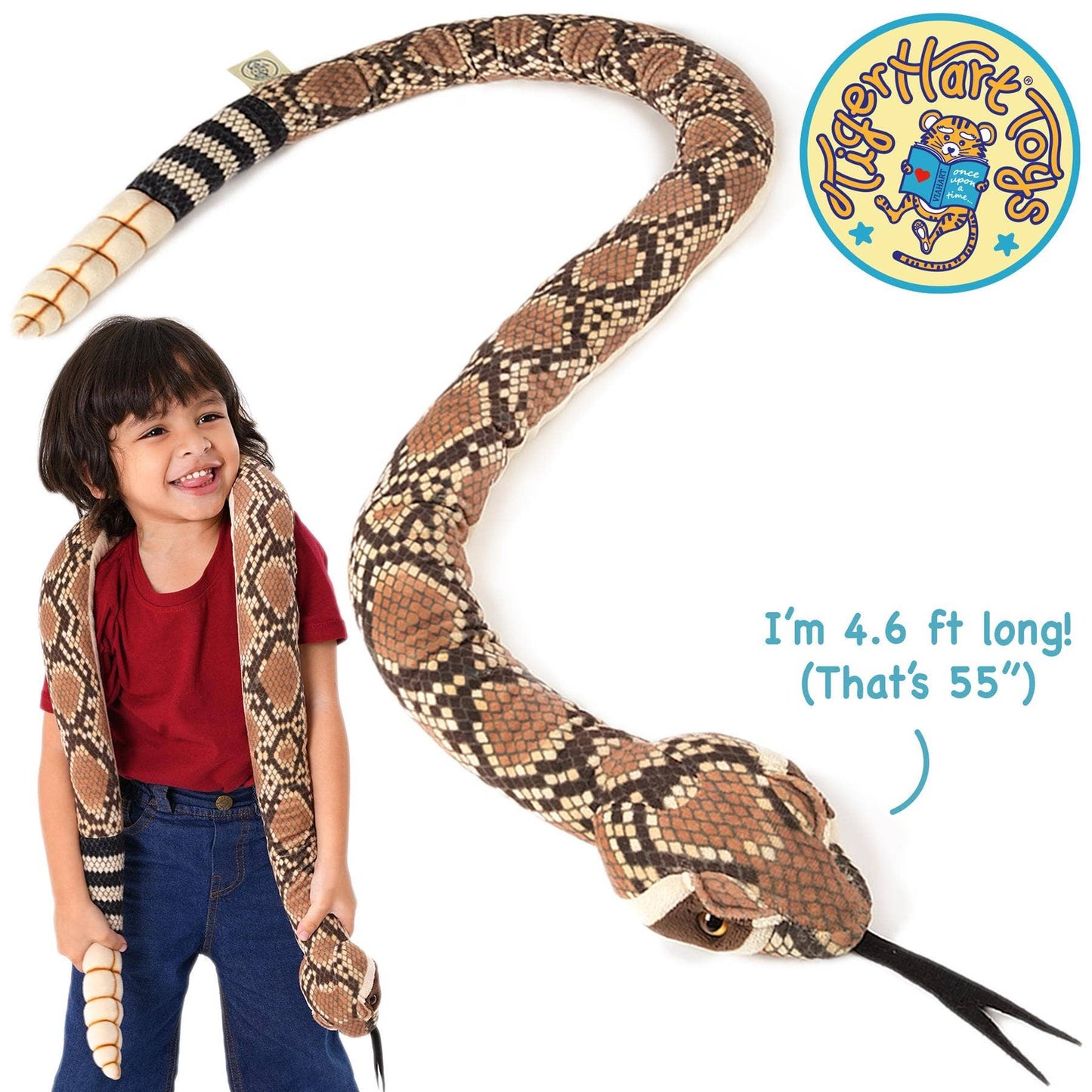 Rambo The Rattlesnake - 55 Inch Stuffed Animal Plush - Viahart