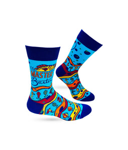 Master Baiter Men's Novelty Crew Socks- Fabdaz