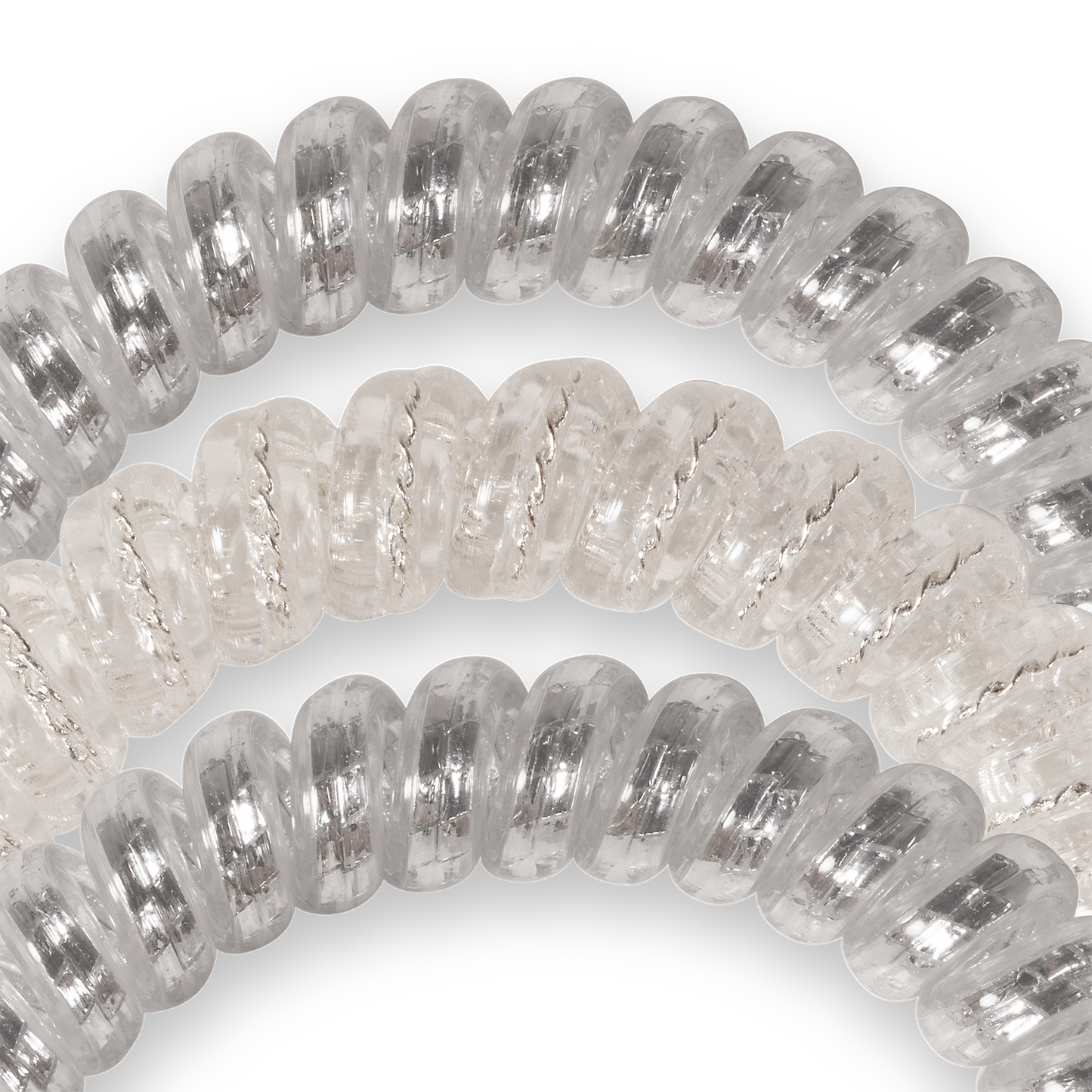 Spiral Hair Coils | Small | Silver Slay Hair Ties Teleties