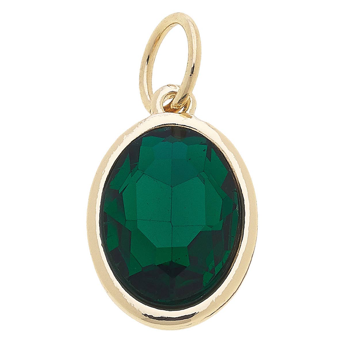 Glass Birthstone Charm: December / Blue Topaz Canvas