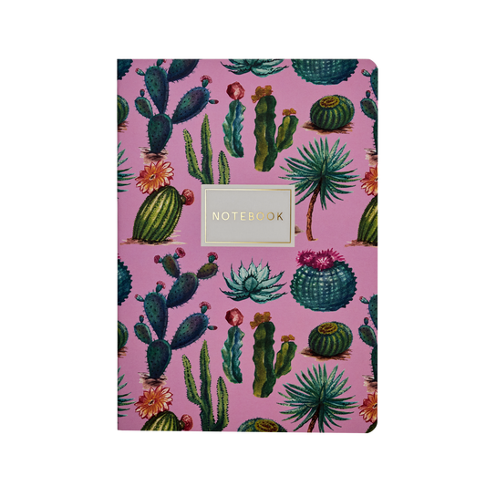 Cactus on Rose Notebook