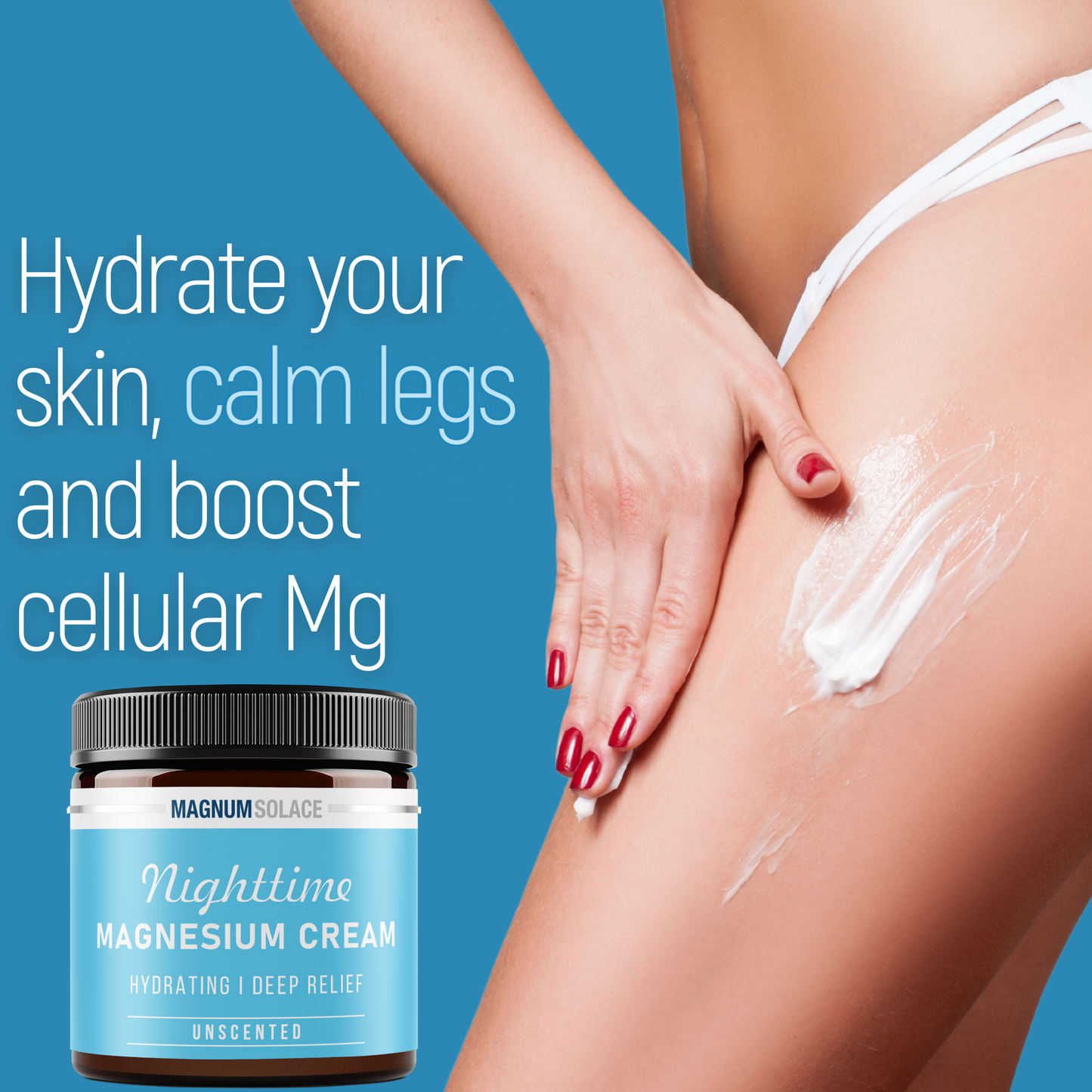 Nighttime Magnesium Cream: Lavender 5 oz Magnum