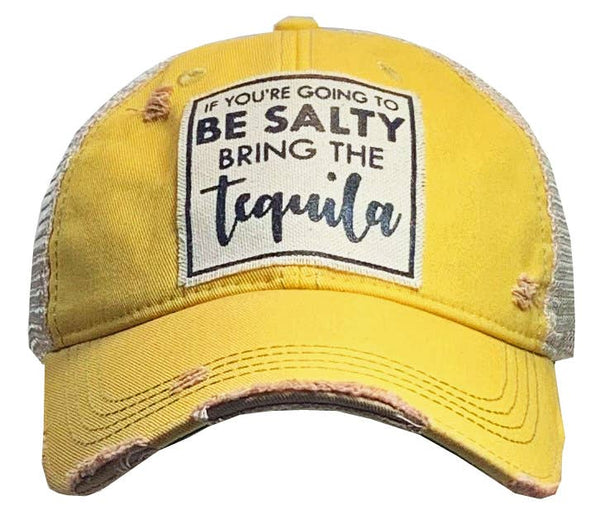 If You're Going To Be Salty Bring.... Distressed Trucker Cap Vintage Life