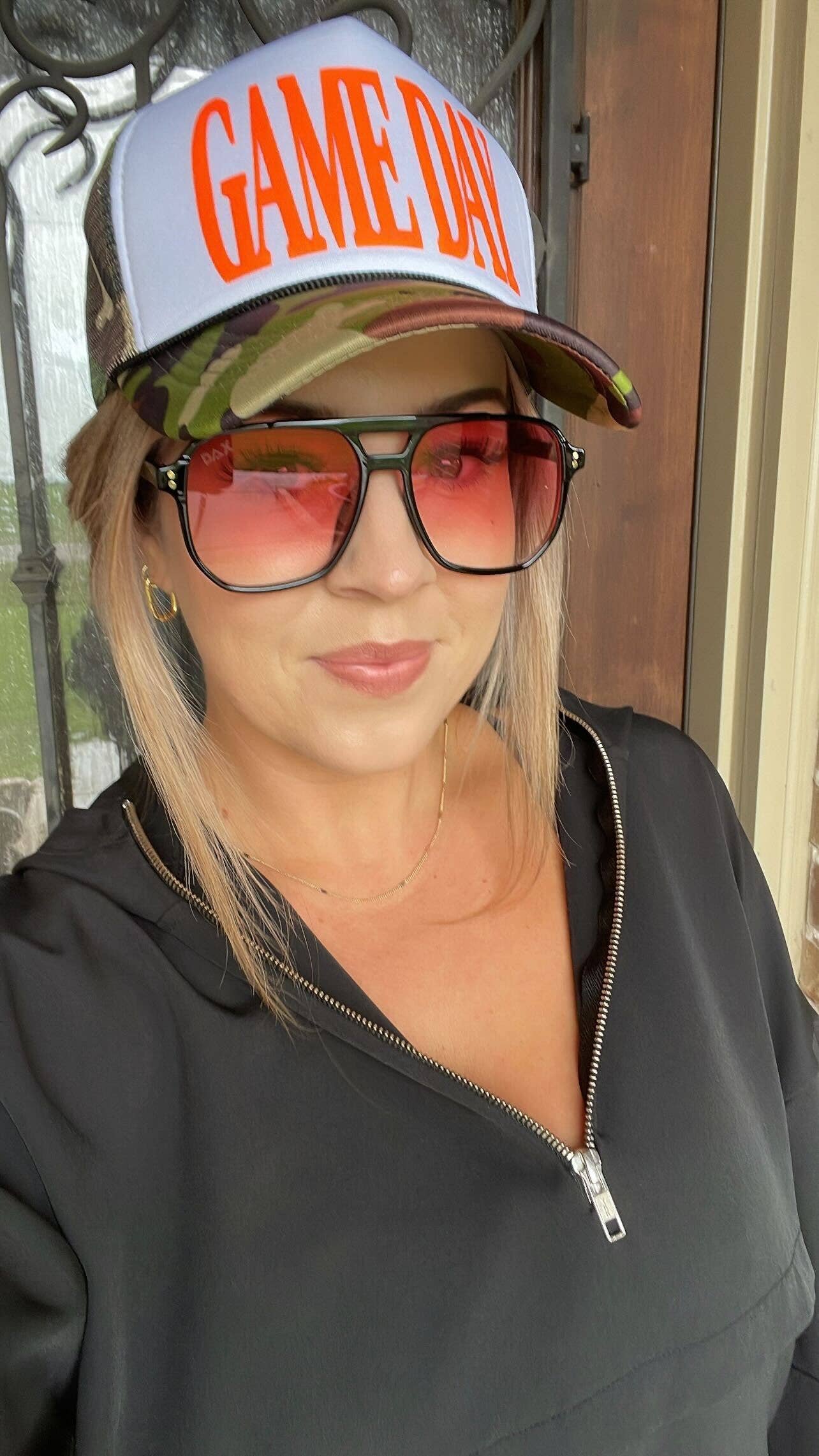 Skye - Unisex Oversized Aviator: Amber Fl/Tx Dax