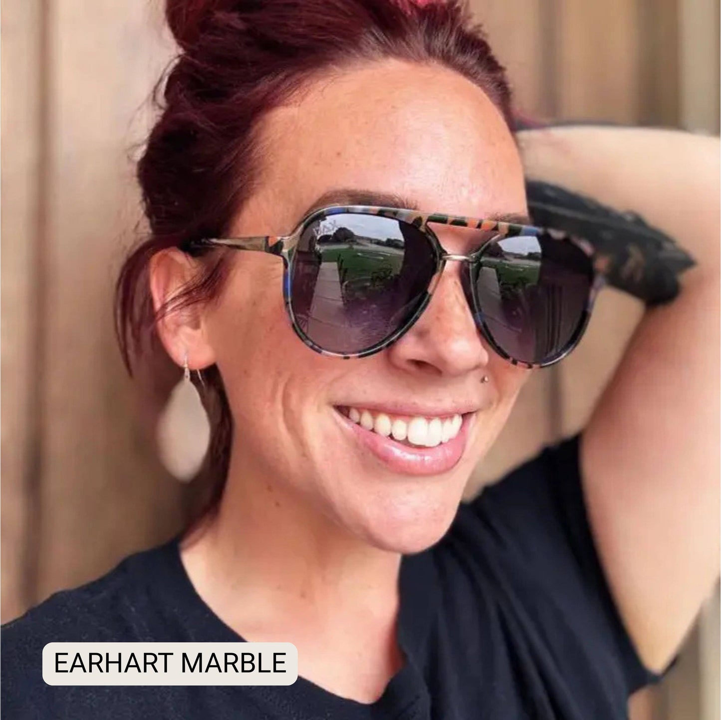 Earhart - Women’s Aviator Sunglasses–Polarized Everyday Chic: Hot pink Tx Dax