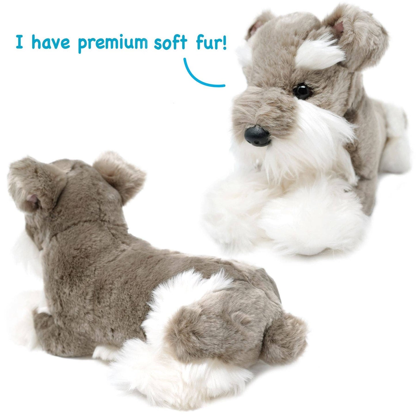 Siegfried The Schnauzer | 13 Inch Stuffed Animal Plush | Viahart