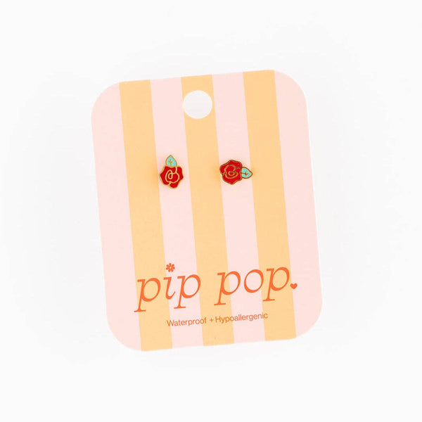 Rose Earring Pip Pop