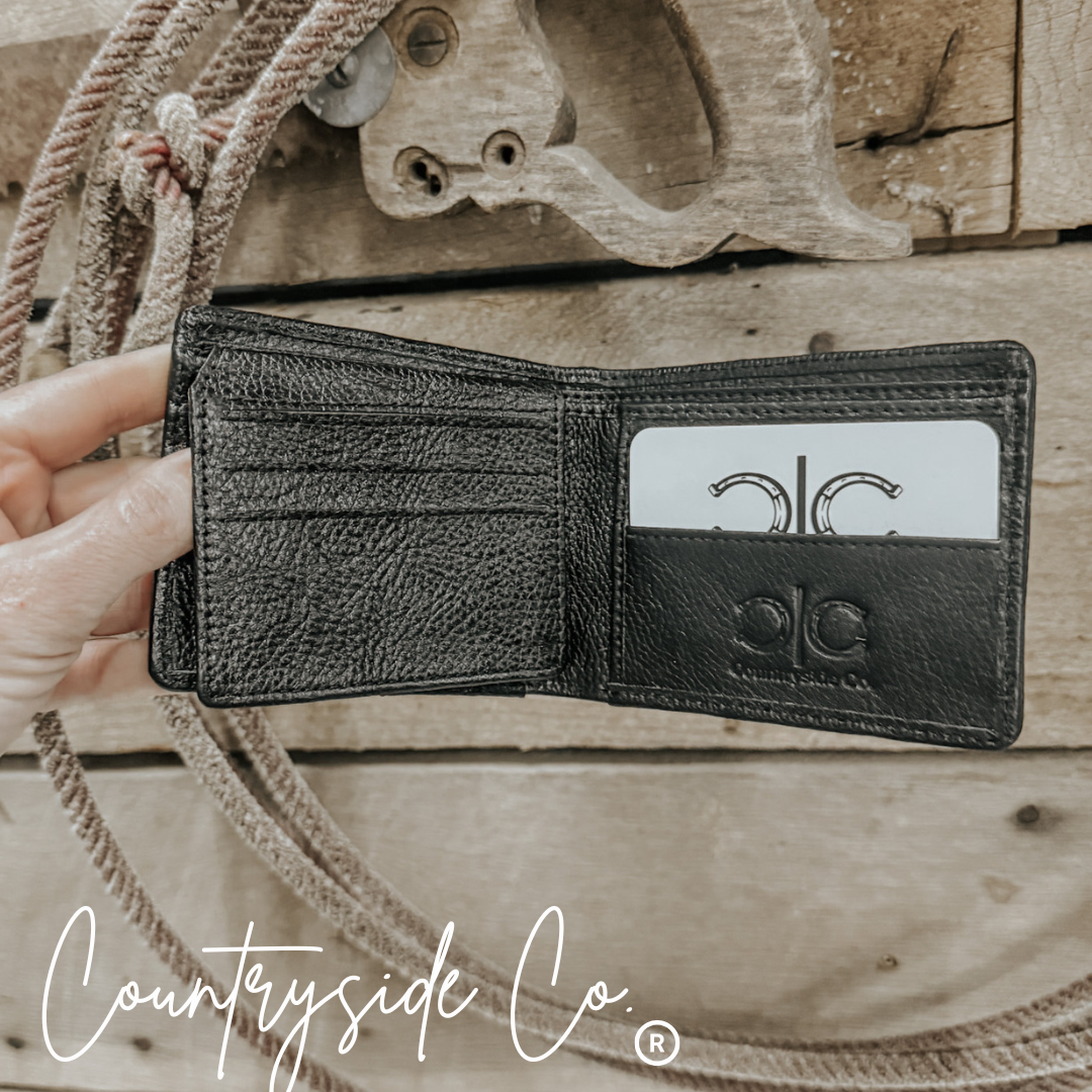 The Westin Cowhide Men's Wallet Black countryside