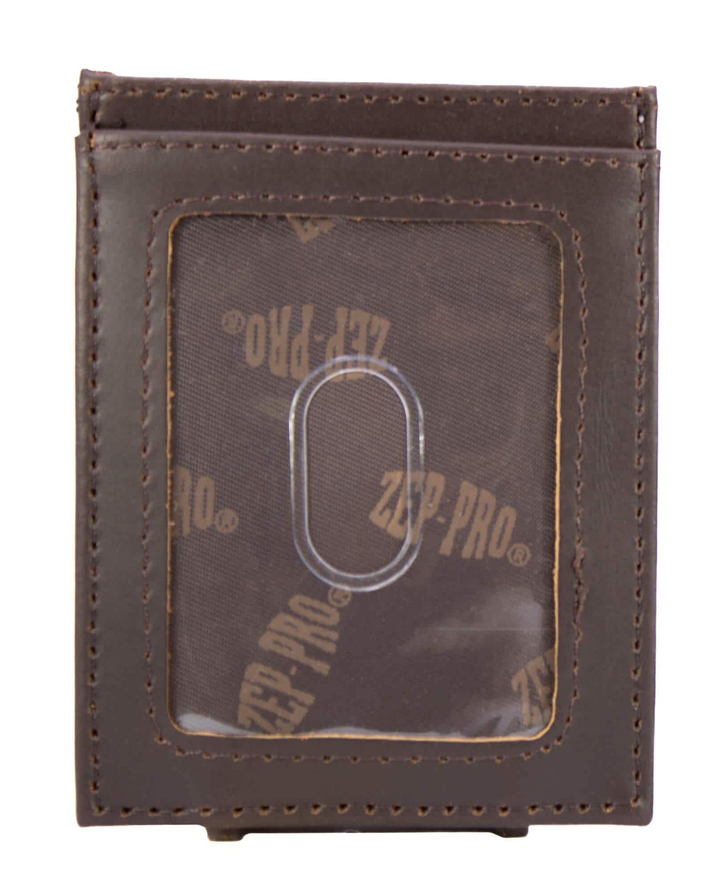Turkey Men's  Zep Magnetic Front Pocket Old School Camo Leather Wallet.