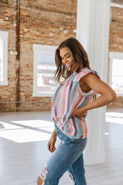 Rhya Striped Blouse Multicolor