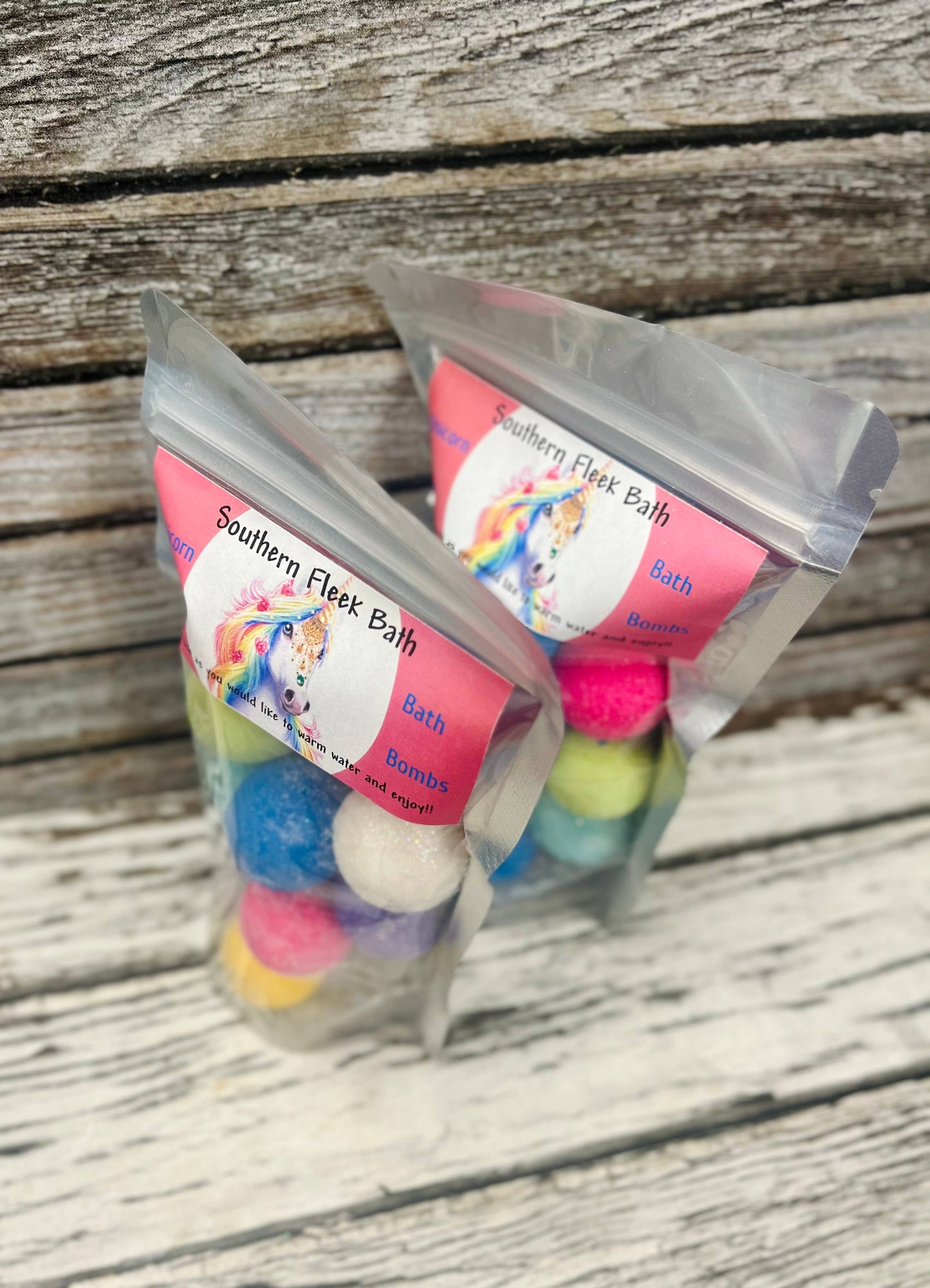 Unicorn Poop Bath Bombs