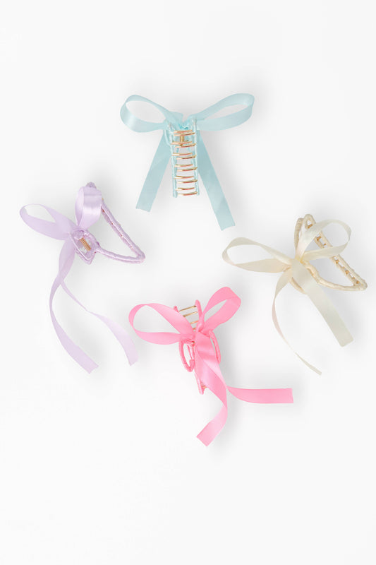 Ribbon Claw Clip: Mila Fl