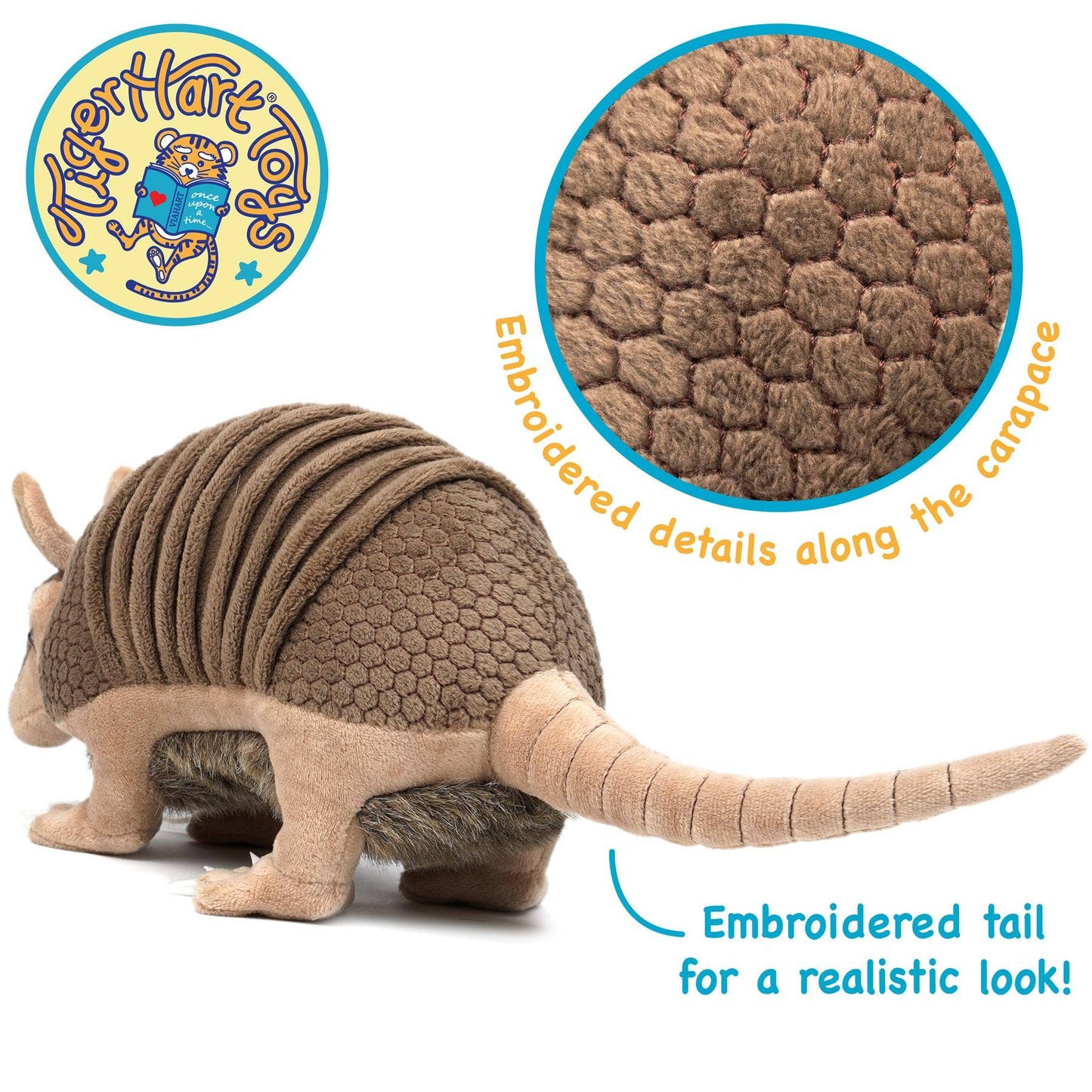 Mike The Armadillo - 10 Inch Stuffed Animal Plush Viahart