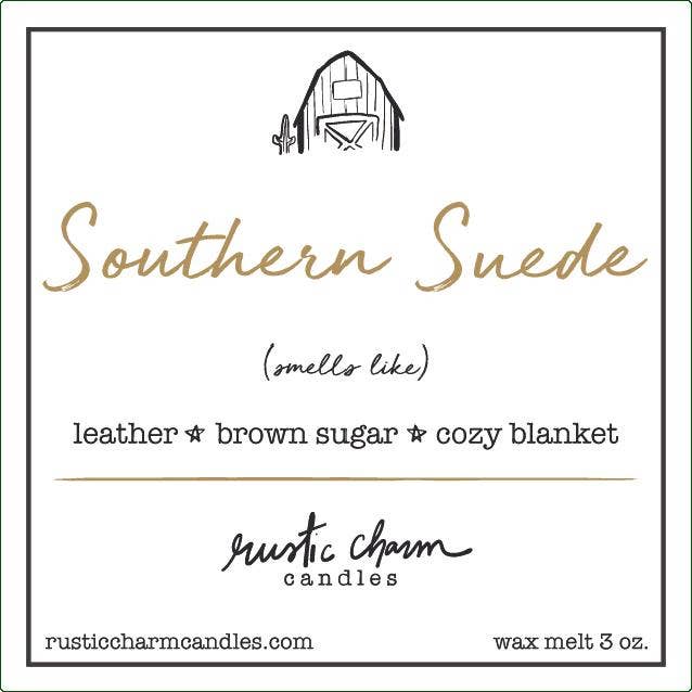 Southern Suede Candle Rustic charm