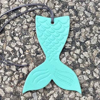 Mermaid Tail Air Freshie SEAFOAM Green :CABANA BREEZE Callahan