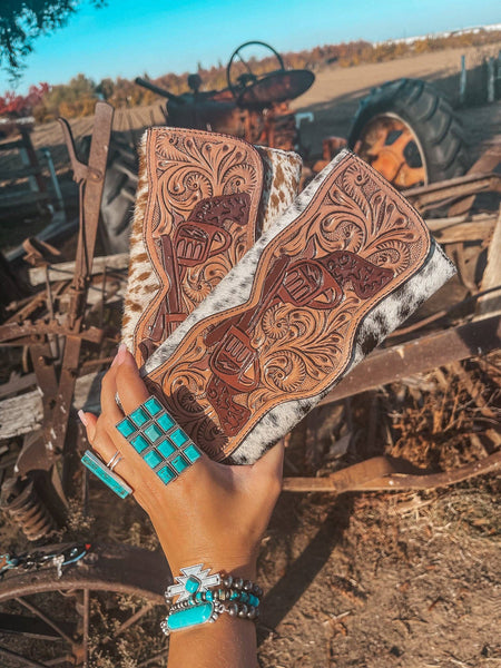 The Smoking Gun Cowhide Wallet a Haute Southern Hyde: Brown