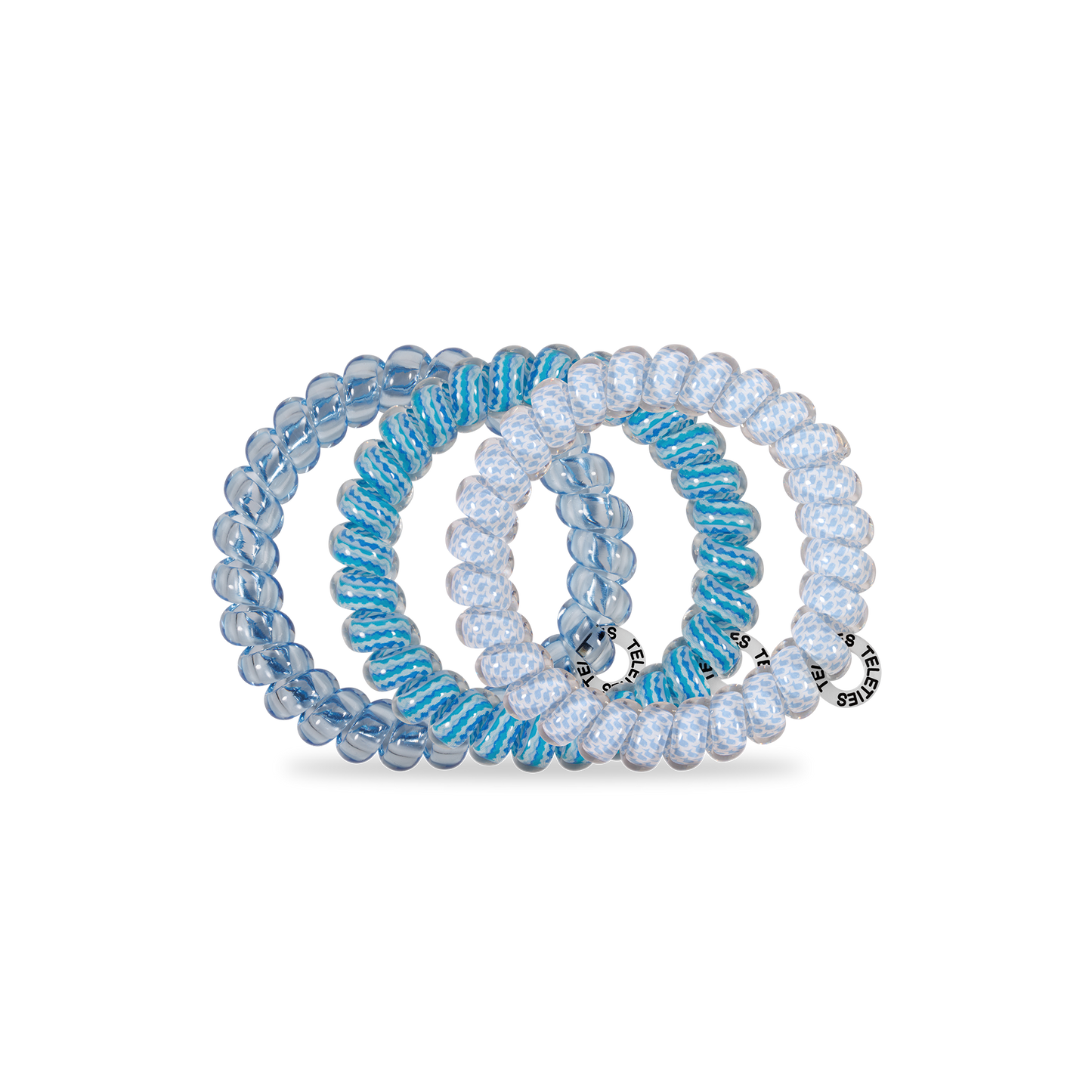 Spiral Hair Coils | Large | Summer Sky Hair Ties Teleties
