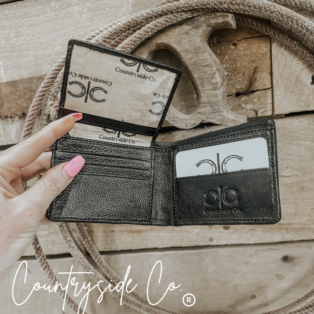 The Westin Cowhide Men's Wallet Black countryside