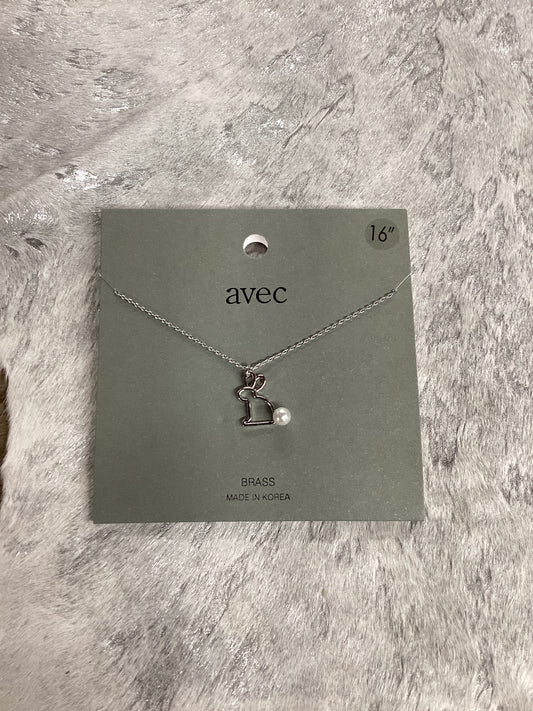 Avec brass bunny necklace