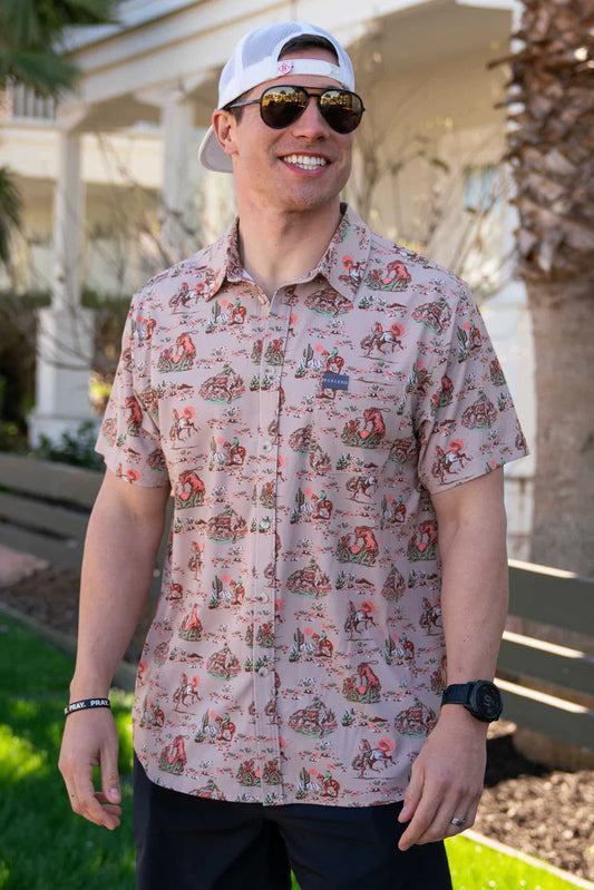 Performance Button Up - Cowboy Up Burlebo