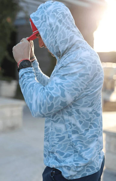 Performance Hoodie - Seaside Camo Burlebo