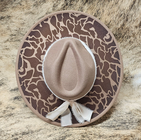 Laser-Engraved Camouflage Cowboy Hat