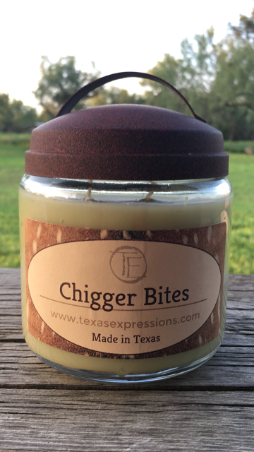 Chigger Bites Rustic Candle