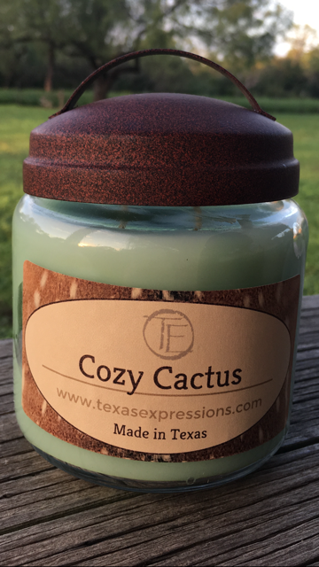 Cozy Cactus Rustic Candle