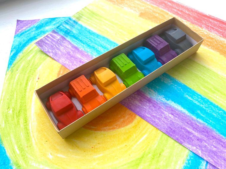 Car Crayons Gift Box - Gifts For Kids - Children's Toys