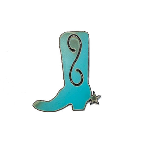 Boot magnet cowboy boot western gifts cowgirl gifts recycled metal southwestern Montana  eco friend