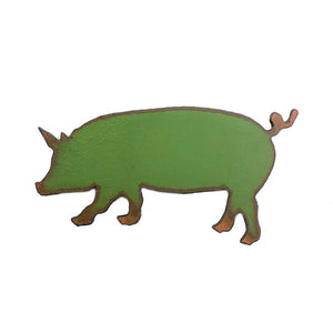 Pig magnet farm farmhouse décor ranch life farm store ranch store gifts recycle metal magnet USA